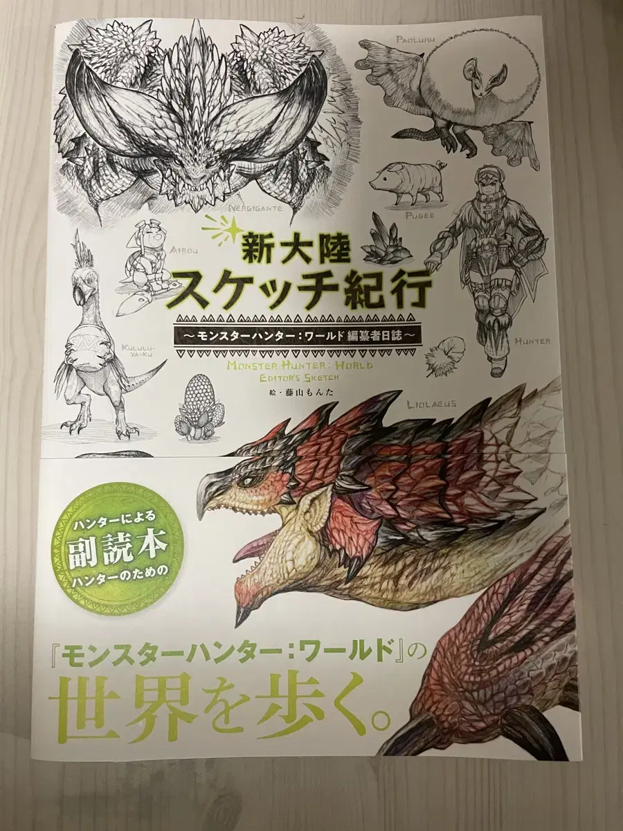 (택포)몬헌 신대륙 스케치 기행 일어판 팔아요