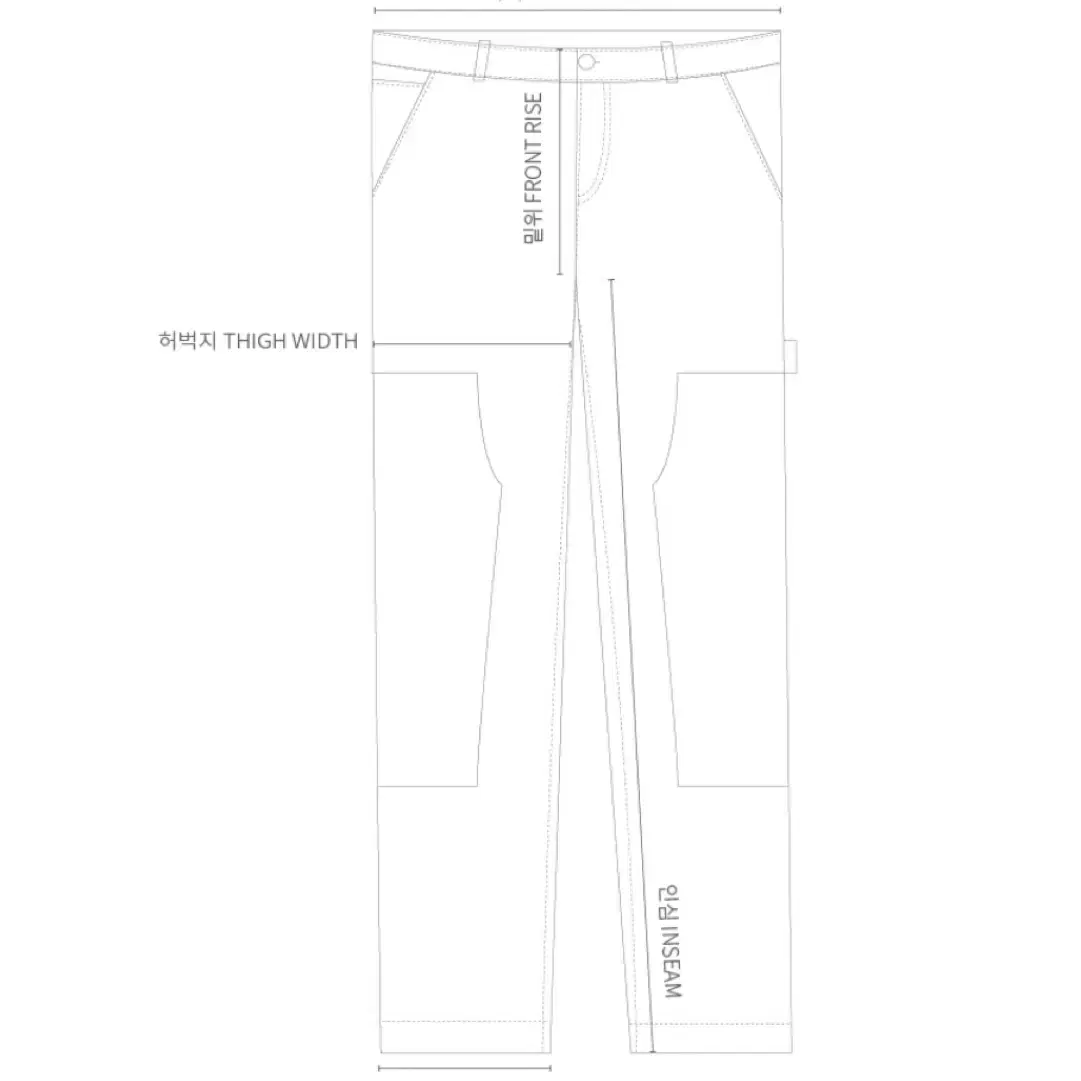 칼하트 wip 내슈아 더블니 팬츠 26