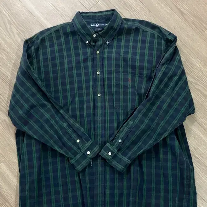 90s 폴로 빅셔츠 big shirt xxl 블랙와치