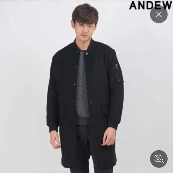 앤듀 ANDEW 방모 롱 스타디움 점퍼 95 (클리닝완)