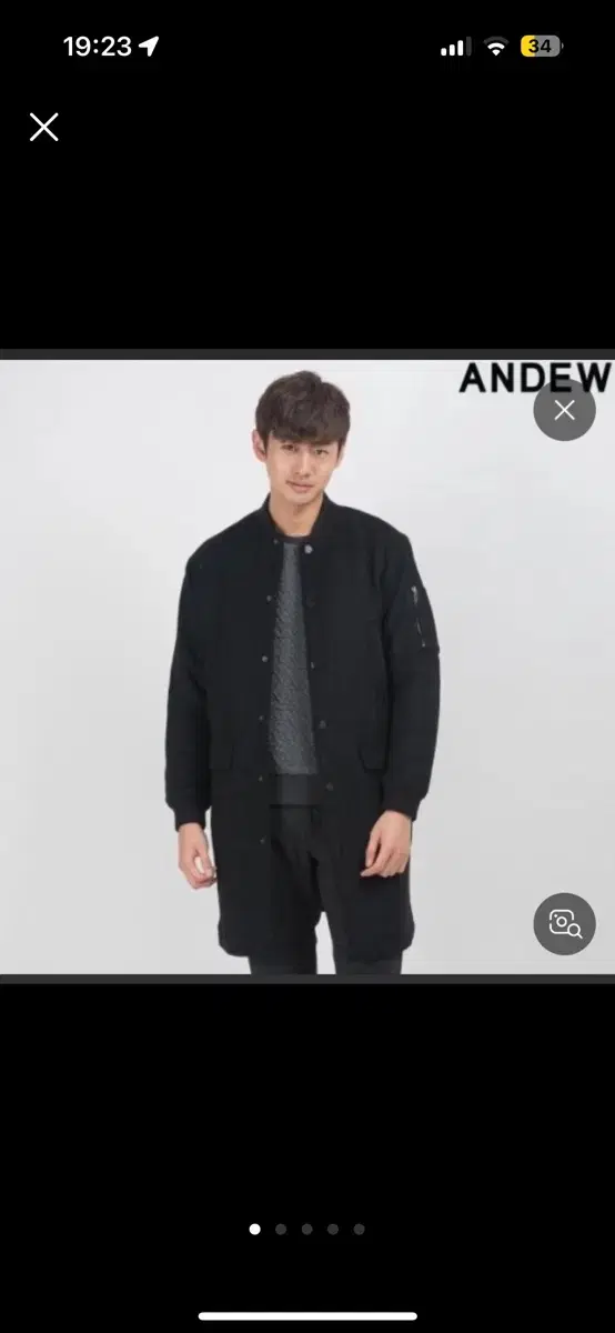 앤듀 ANDEW 방모 롱 스타디움 점퍼 95 (클리닝완)