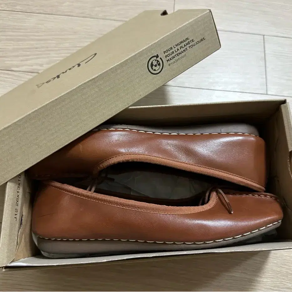 (CLARKS)클락스 플랫슈즈(발레리나슈즈)240