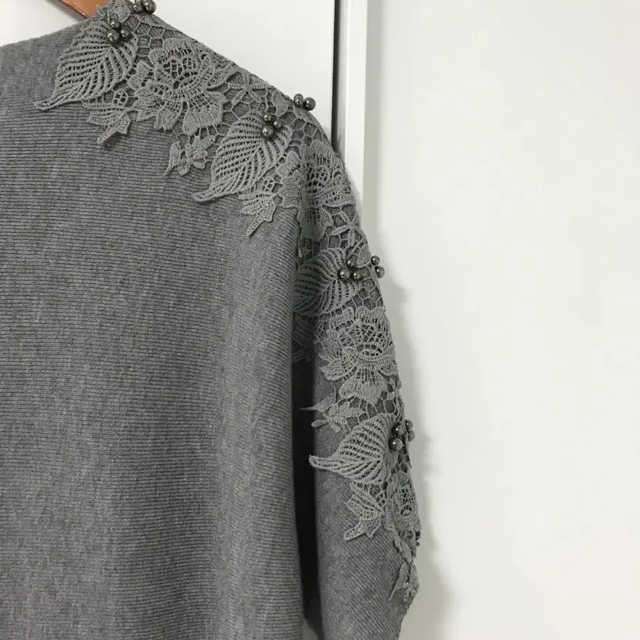 vintage grey lace knit