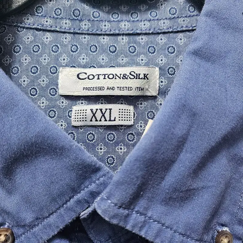 COTTON&SILK 유럽 수입 셔츠 남 XXL J3162