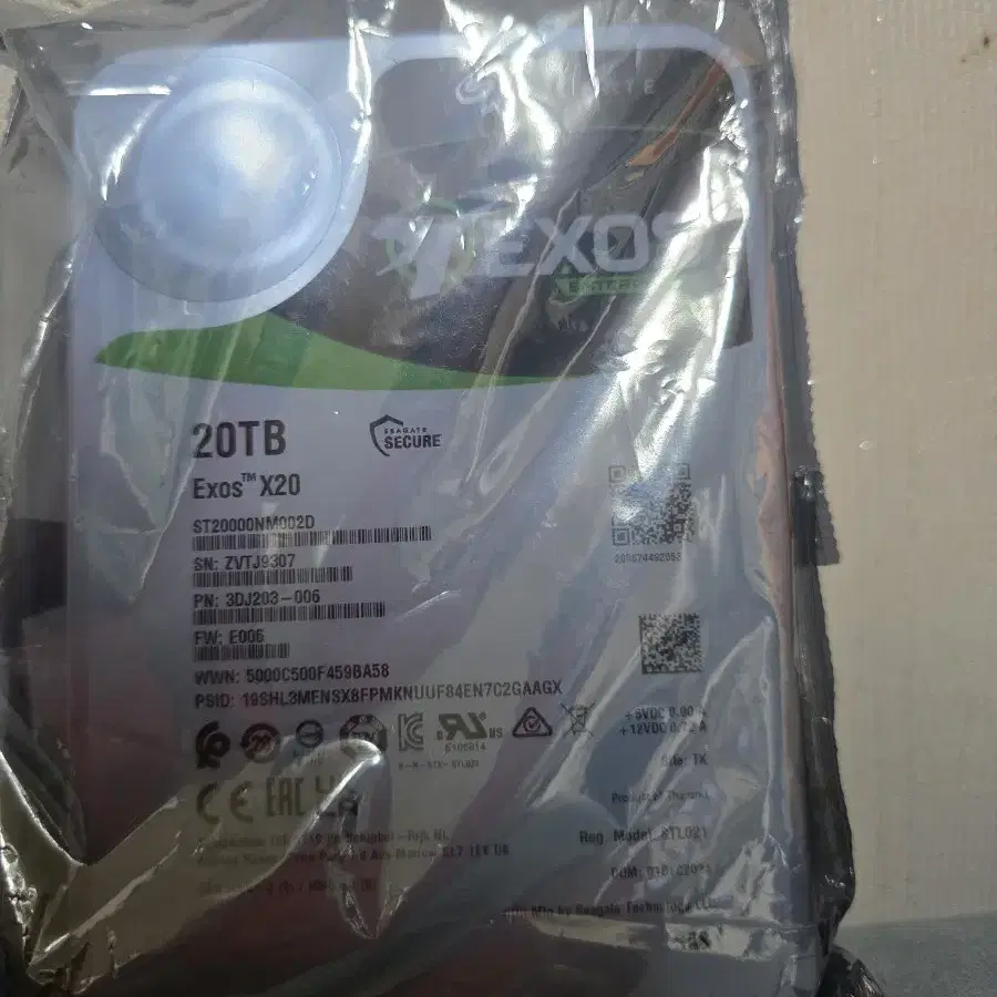 SEAGATE 20TB 새상품 SAS