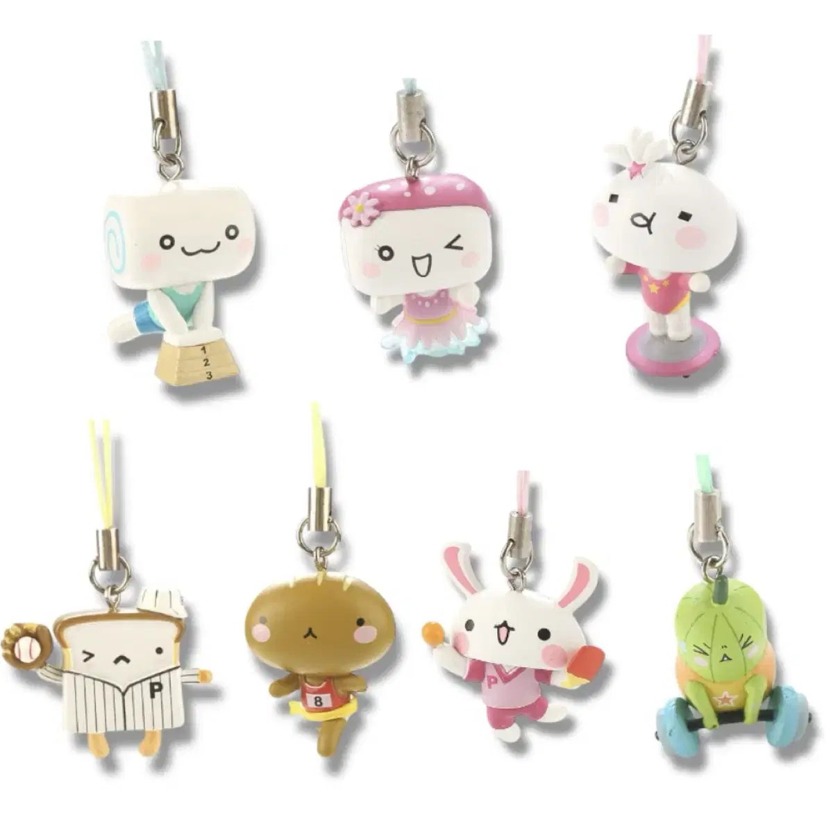 Manjusan and Friends keyring Strap Classic San-X Vintage Miso-Girl Rilakkuma