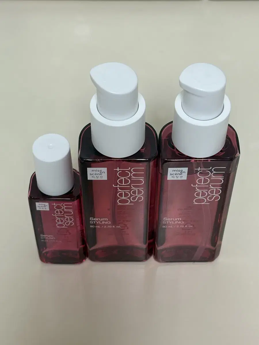 미쟝센 퍼펙트 스타일링 세럼 80ml 2개+30ml 1개