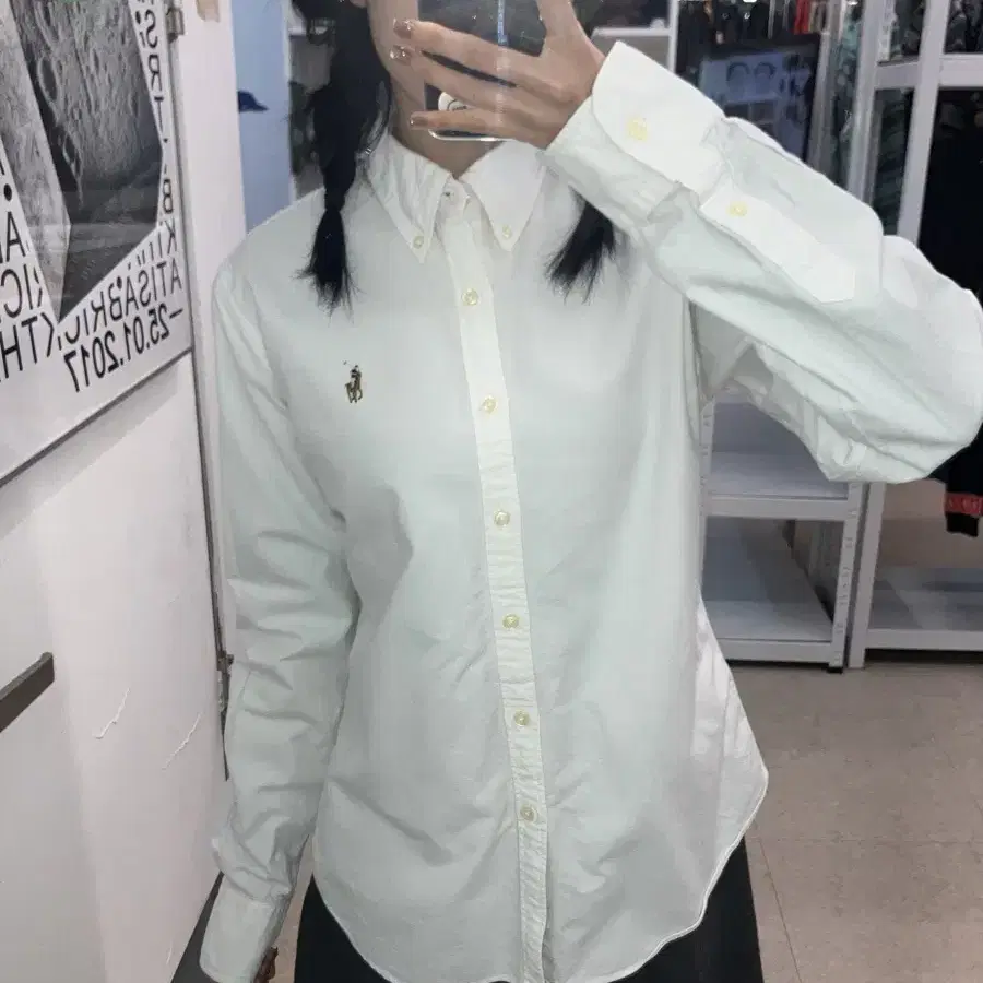 (size 10) POLO 폴로 랄프로렌 화이트 셔츠 슬림핏