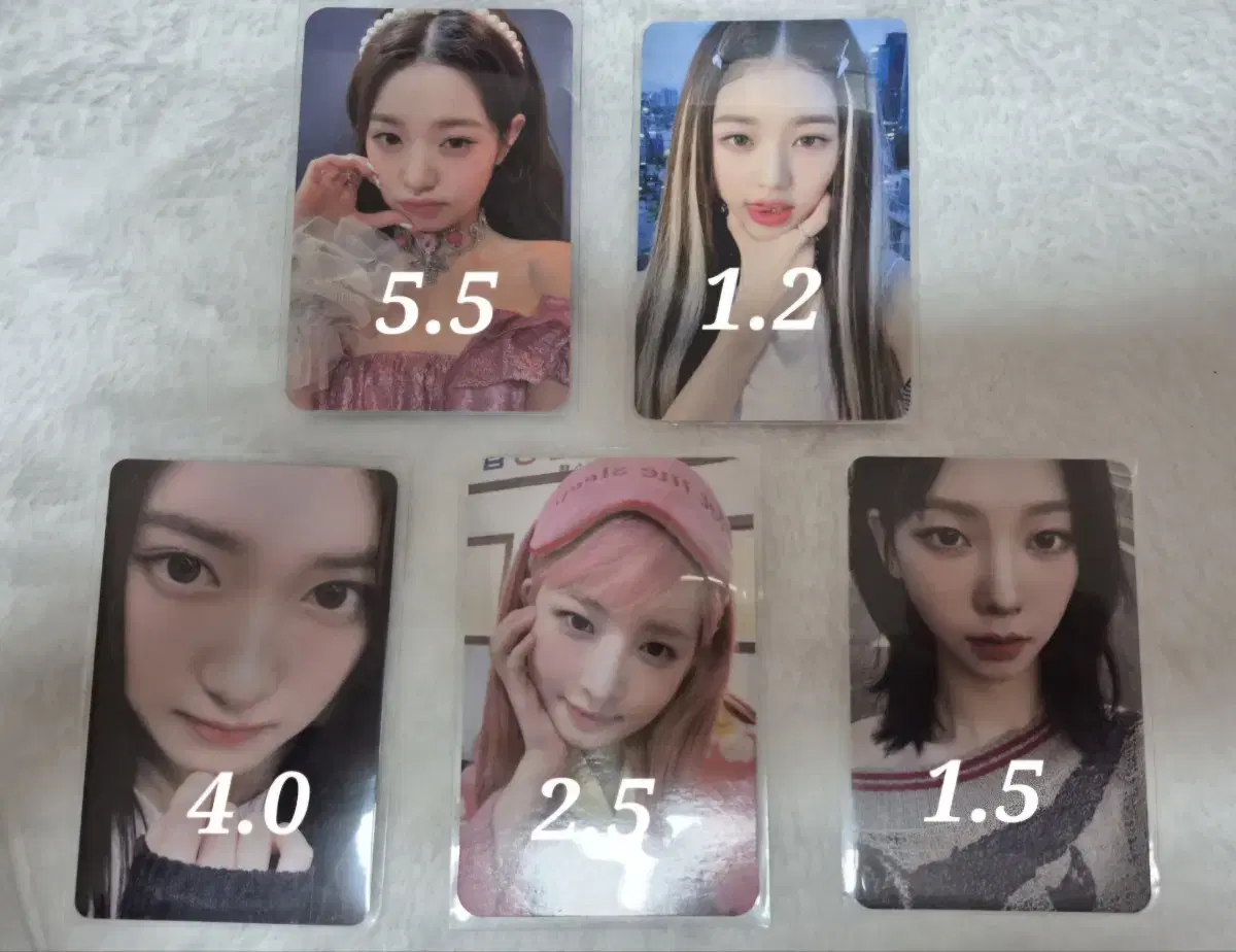 ive aespa photocard Photo kard jang wonyoung leeseo lay karina WTS