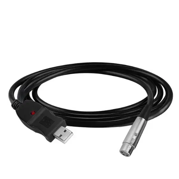 USB to XLR 컨버터 마이크 케이블 3M