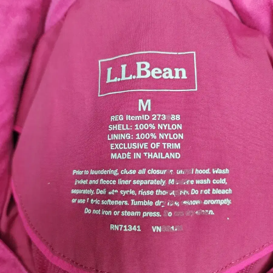 LLBean 엘엘빈 여성 후드 바람막이 자켓