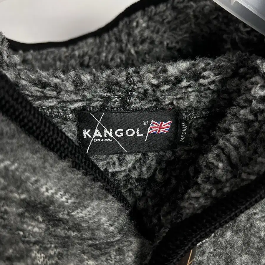 KANGOL 플리스 후드 자켓