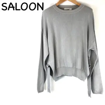 SALOON 살롱 사이드 벨트 니트
