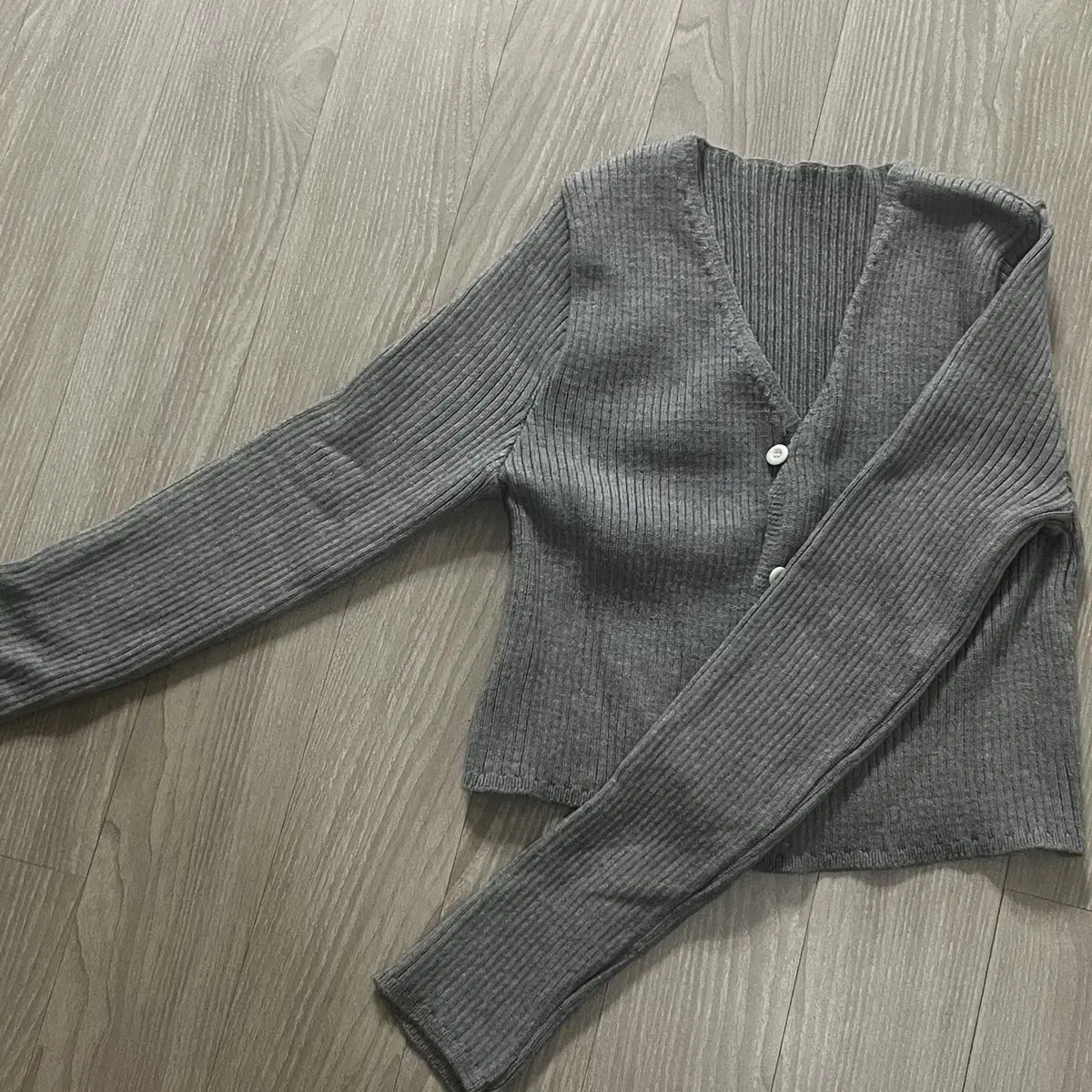 지그재그 릿킴 petit ribbed cardigan