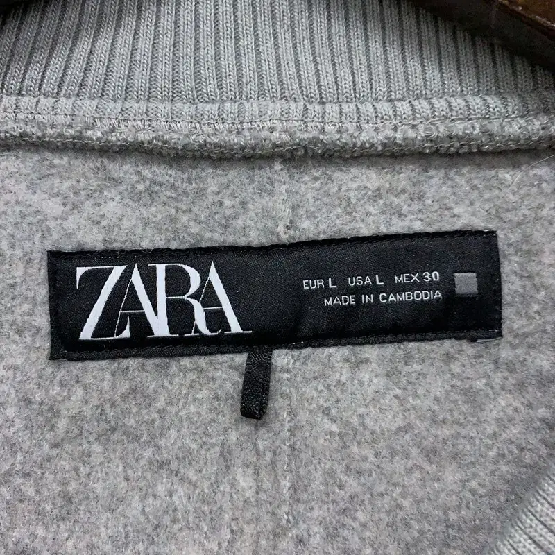 자라 ZARA 그레이 미니멀 오버핏 남자 자켓 100 G02684