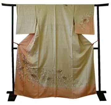 새상품급 문양디자인지 금채가공염색 호몬기(순수실크)재단상[HH730]