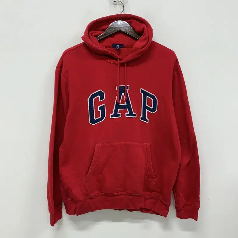 갭 GAP 레드 빅로고 기모 후드티 95 G02726