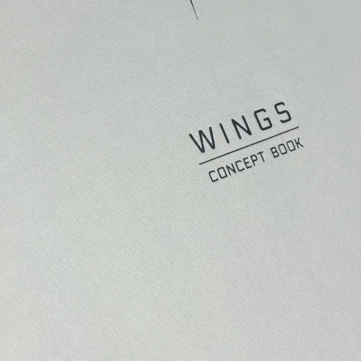 방탄소년단 윙즈 컨셉북 wings concept book