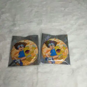 디지몬 어드벤처 : 다이버시티 25주년 캔뱃지 타이이치 2개 세트