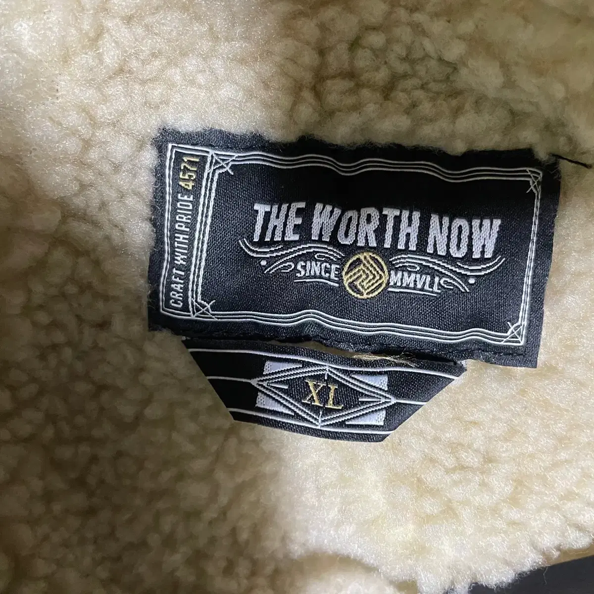 XL THE WORTH NOW 양털 자켓 N.2775