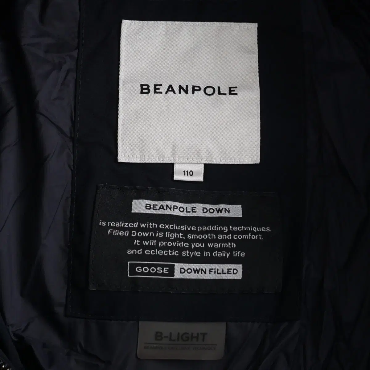 빈폴 BeanPole 남성 거위털 경량패딩 105size