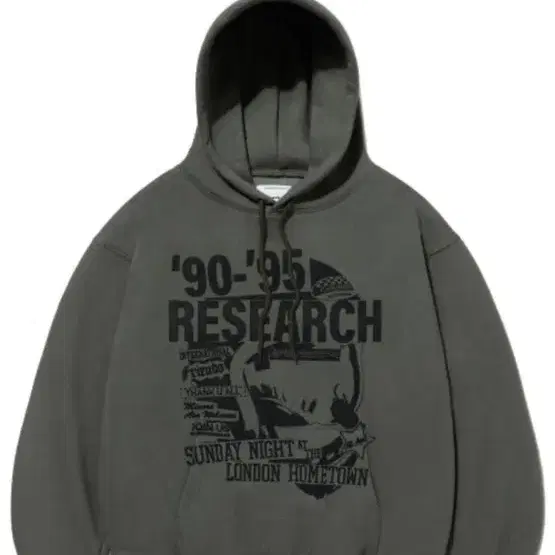 비바스튜디오 후드티 s RESEARCH HOODIE [KHAKI]