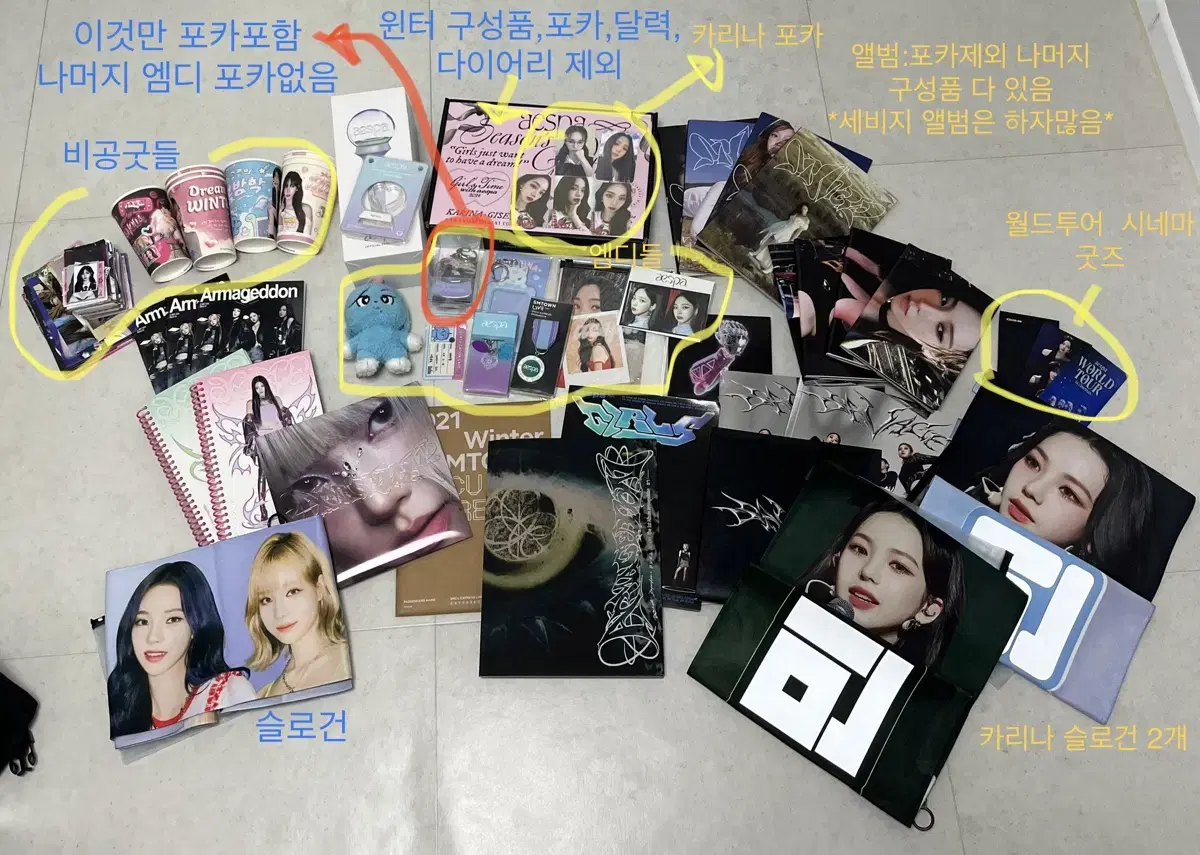 Sell aespa albums and merchandise sets in bulk