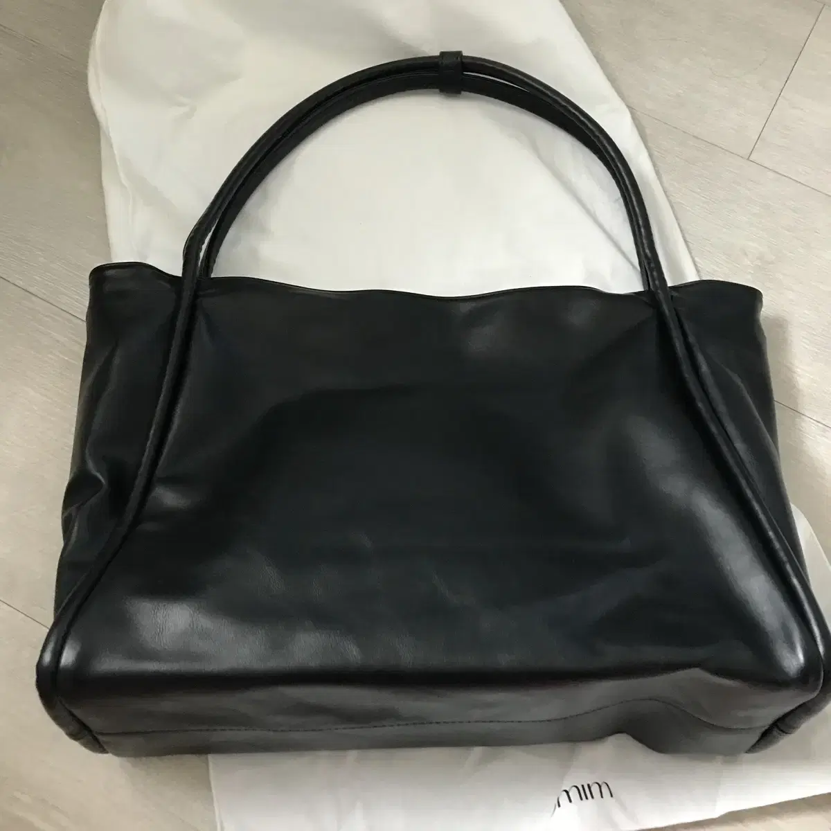 여밈 대퍼백 dapper bag 블랙