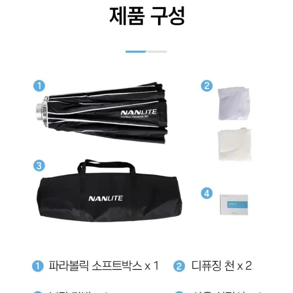 난라이트 파라볼릭 90 소프트박스 NANLITE parabolic 90