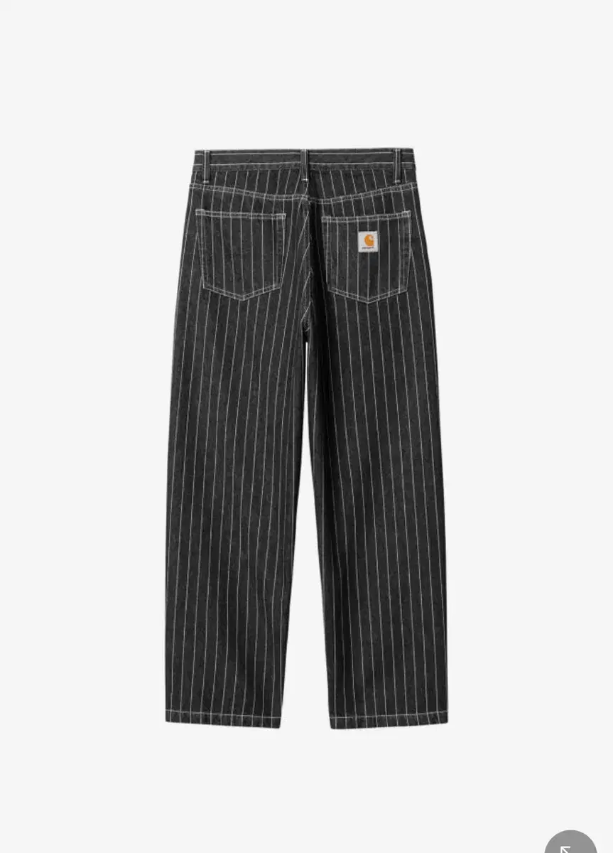 칼하트WIP ORLEAN PANT ORLEAN STRIPE, BLACK/