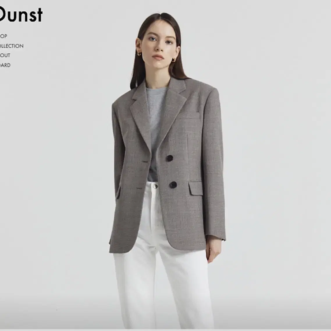 Dunst essential 2 button wool blazer