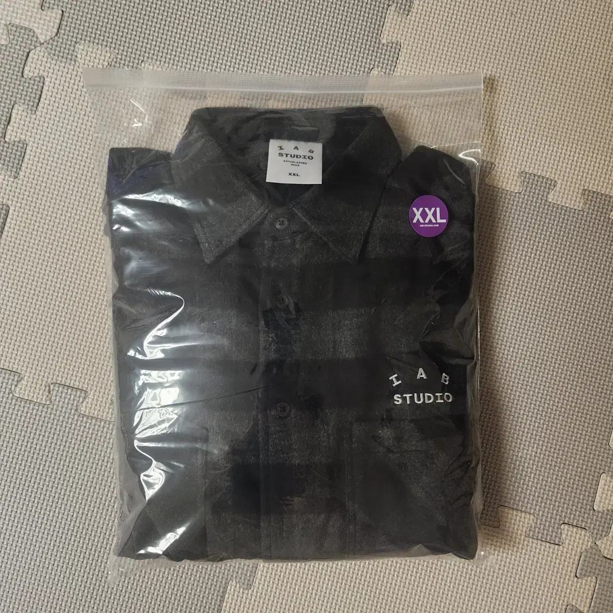 IAB STUDIO GINGHAM CHECK SHIRT XXL 새상품 팝