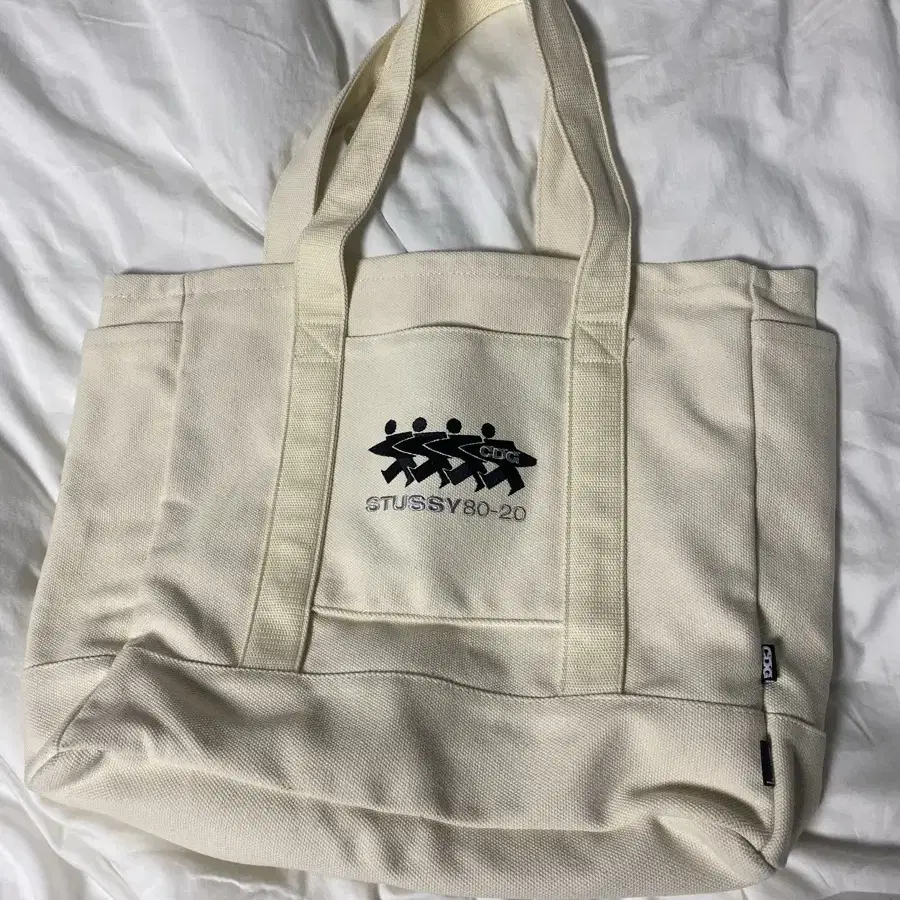 stussy x cdg 스투시 꼼데가르송 캔버스 토트 백