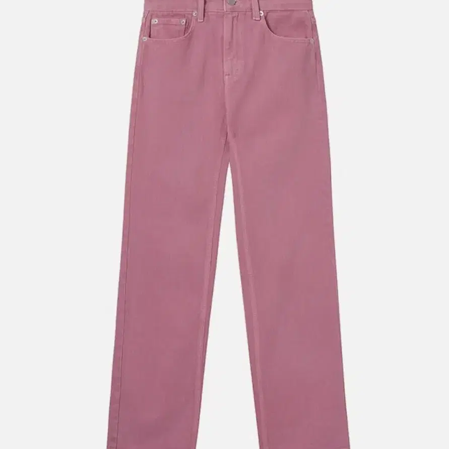 [VOCAVACA] Straight Fit Pink Denim Pants