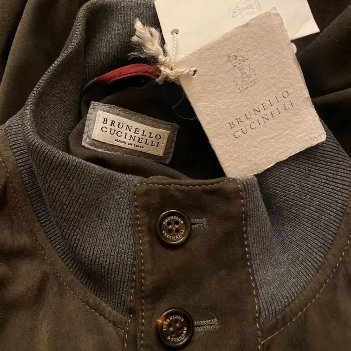 BRUNELLO CUCINELLI 브루넬로 쿠치넬리 누벅 봄버(해외발송)