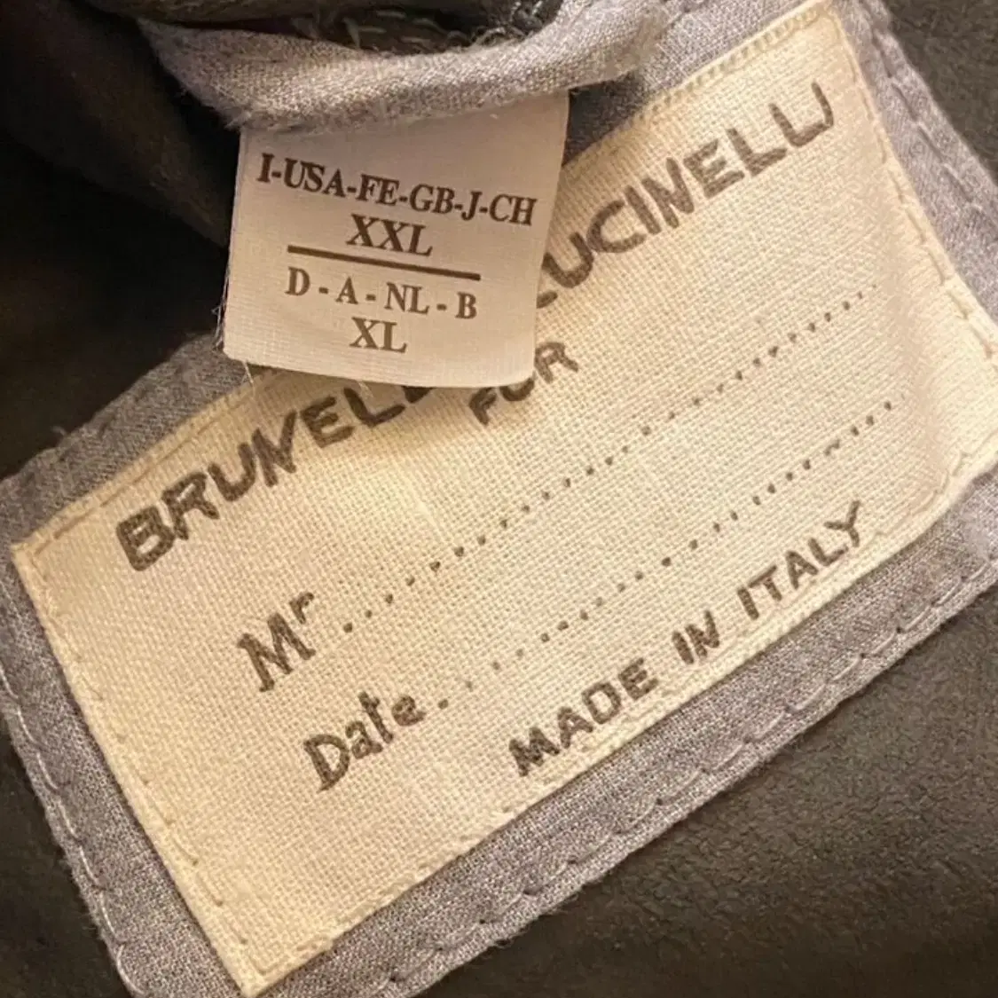 BRUNELLO CUCINELLI 브루넬로 쿠치넬리 누벅 봄버(해외발송)