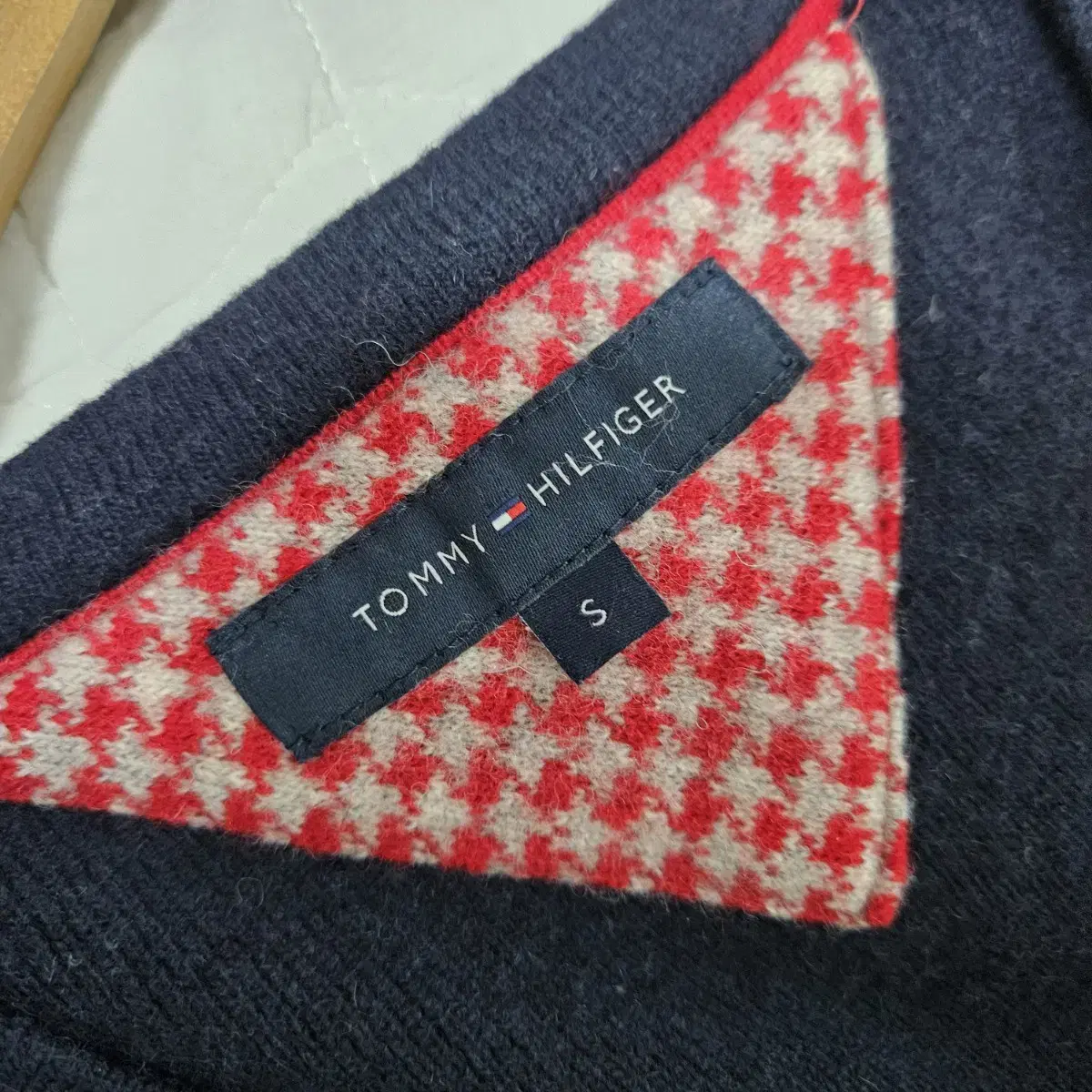 Tommy Hilfiger 램스울 78% 조끼 S