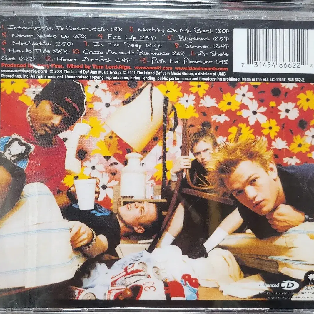 SUM 41 ALL KILLER NO FILLER 수입반CD