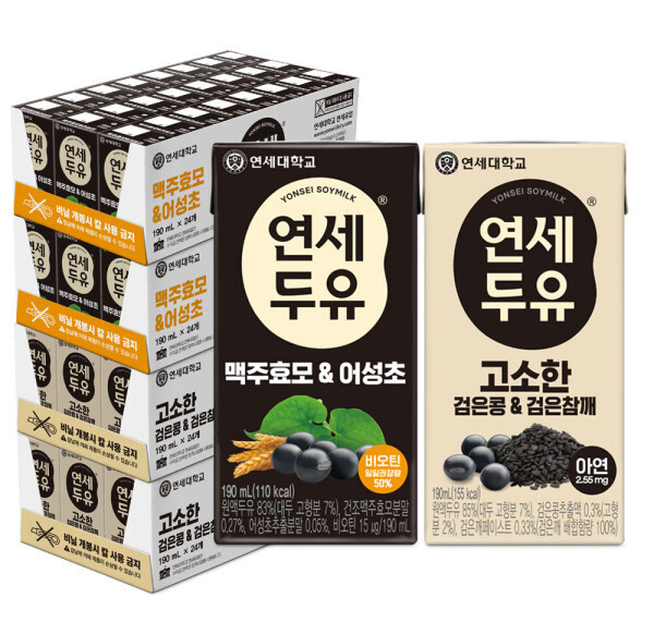 무료배송-연세두유 96팩 맥주효모어성초 +고소한검은콩