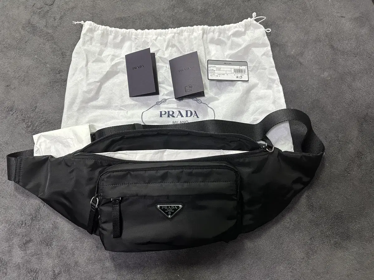 [New Products] Prada 2VL005 Nylon Black Crossbody Belt Bag