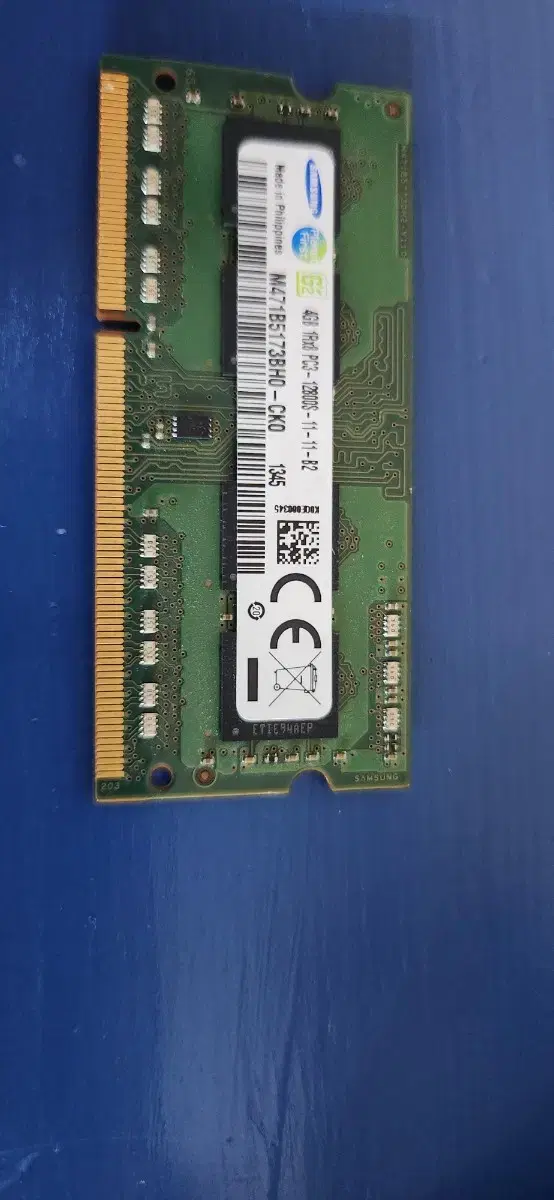 노트북용 삼성 메모리 4GB 1Rx8 PC3L 1280