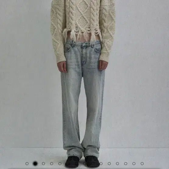 새상품 ) 에스이오 STRAIGHT LOOSE FIT JEANS LIGH