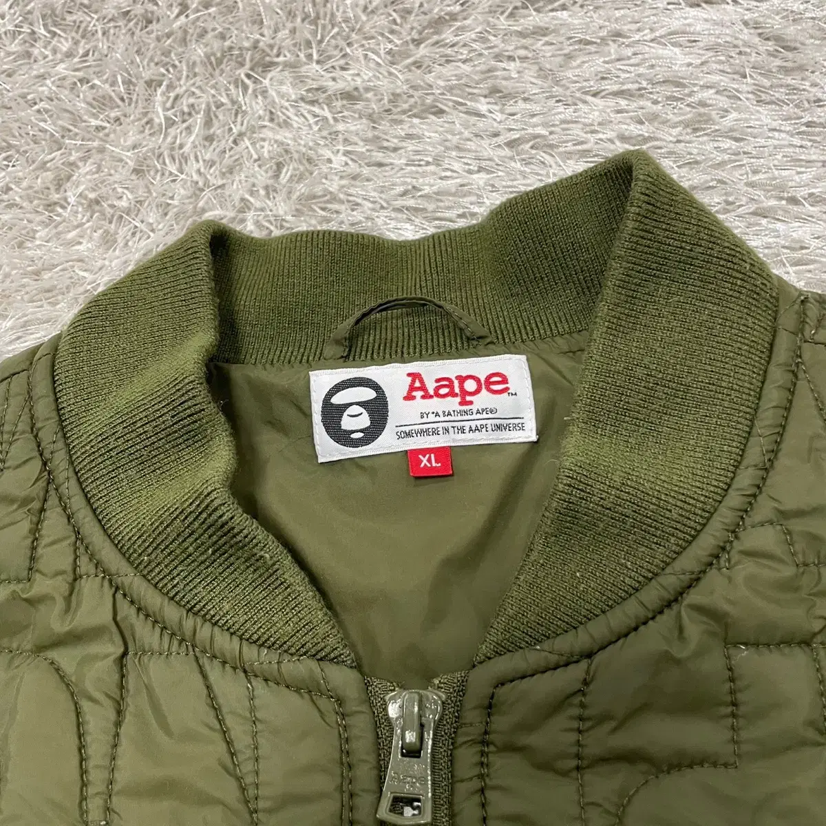 [XL]AAPE 에이프 퀼팅 자켓