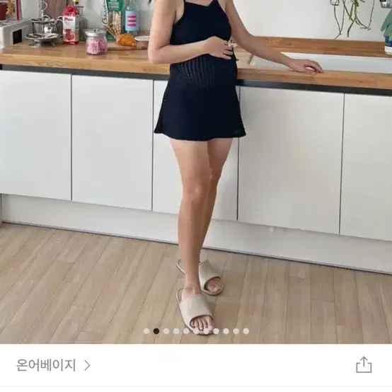 임산부 수영복 새상품 투피스 블랙