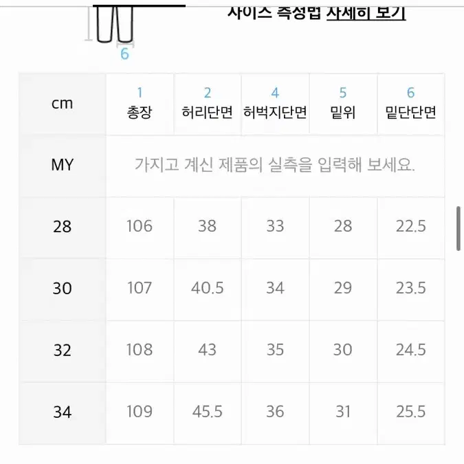 세컨모놀로그 와이드 데님 팬츠 28사이즈