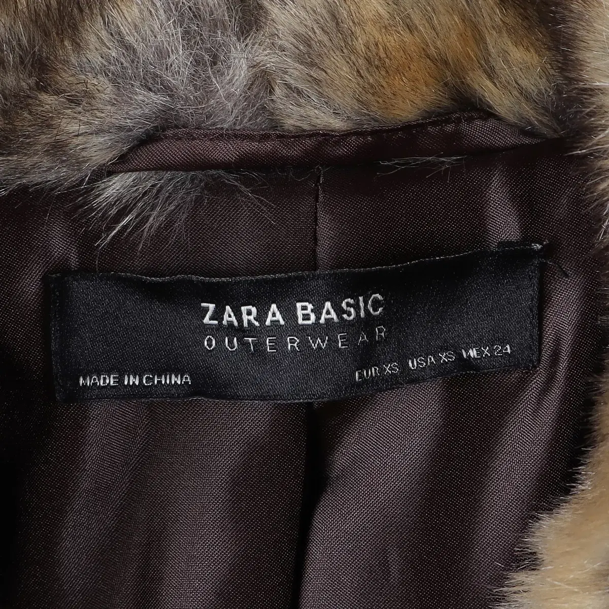 자라 ZARA 후드 퍼 자켓 우먼스XS