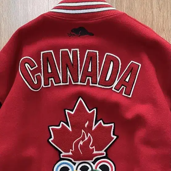 국내 유일 90s Made Canada 나가노 올림픽 빈티지 바시티 자켓