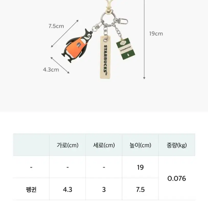 스타벅스* 팽귄북스 빅북백 /키체인 2종세트