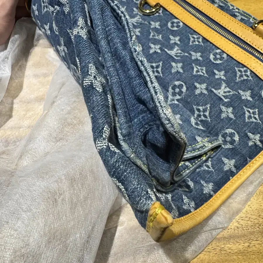 루이비통 모노그램 쇼퍼 데님 토트 백 삭플라 louis vuitton b