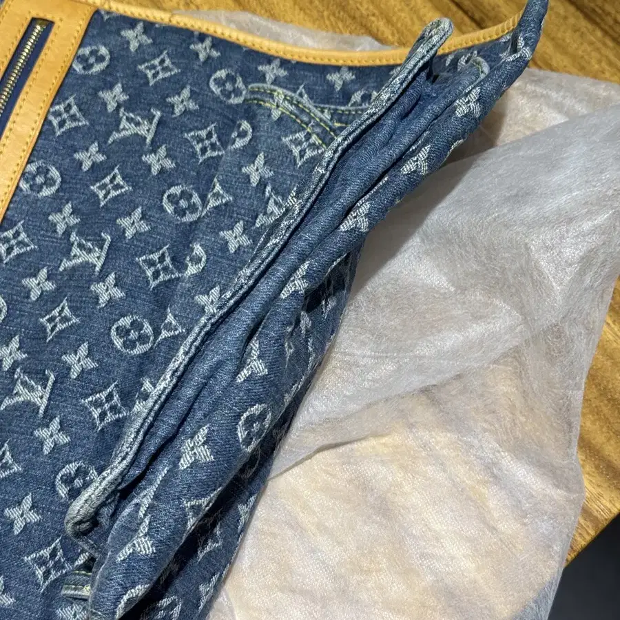 루이비통 모노그램 쇼퍼 데님 토트 백 삭플라 louis vuitton b